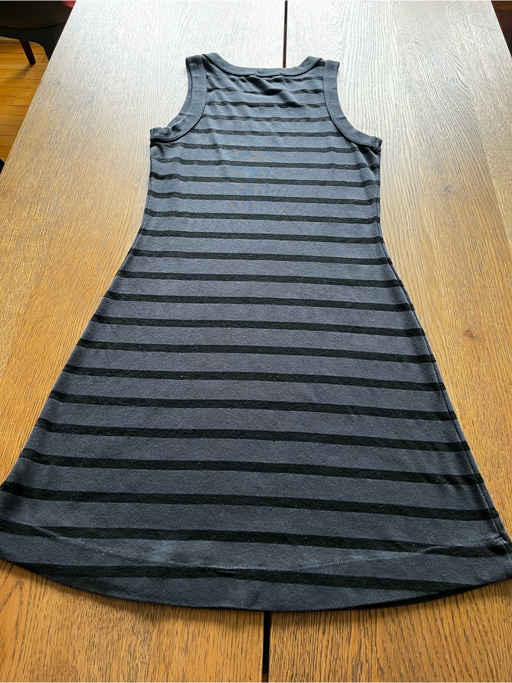 Michael Stars Black & Charcoal Striped Tank Dress